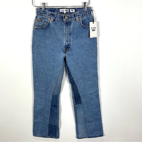 RE/DONE 70s Loose Flare Jeans Indigo - Picture 1 of 8